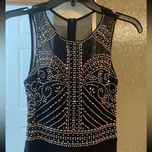 Morgan & Co Black Prom Dress - Picture 2 of 5